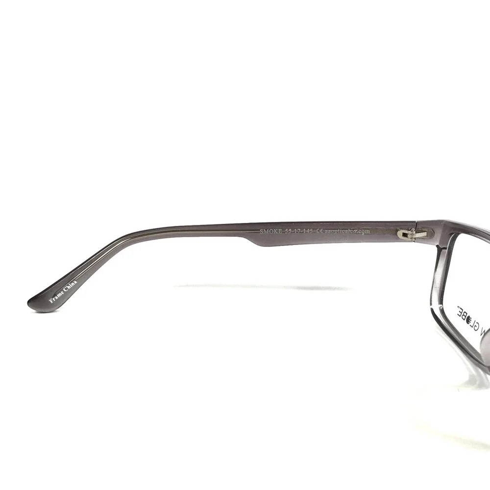 New Globe Eyeglasses Frames M434 SMOKE Gray Rectangle Full Rim 55-17-145